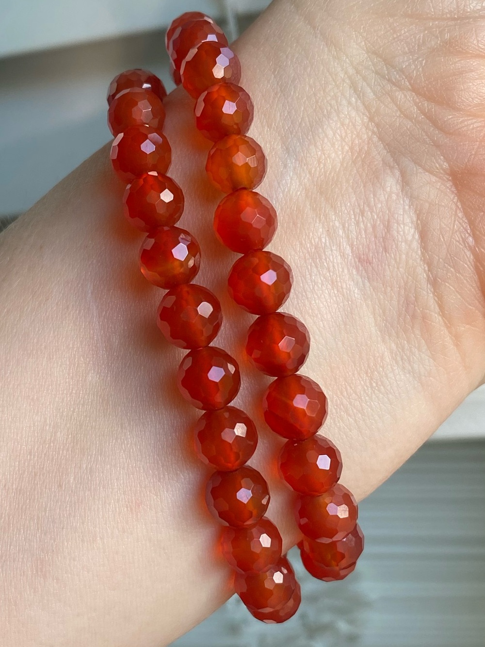 🔥 8mm Faceted Carnelian Bracelets 🔥